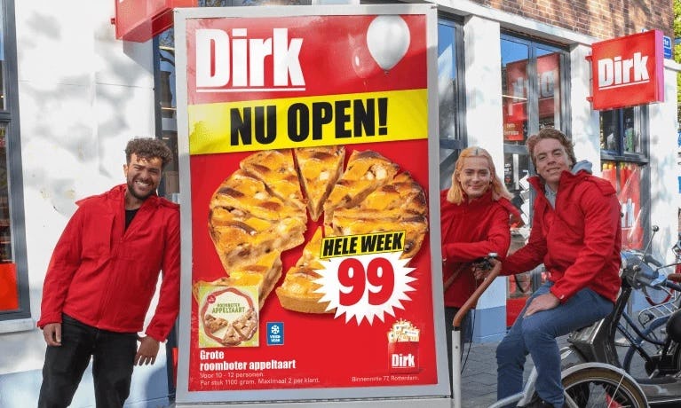 Dirk opent nieuwe winkel in Rotterdam, Utrecht volgt