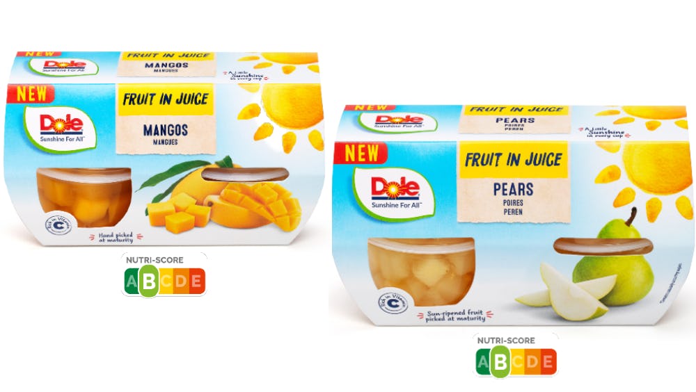 Nieuw van Dole: Fruit in Sap mango en peer