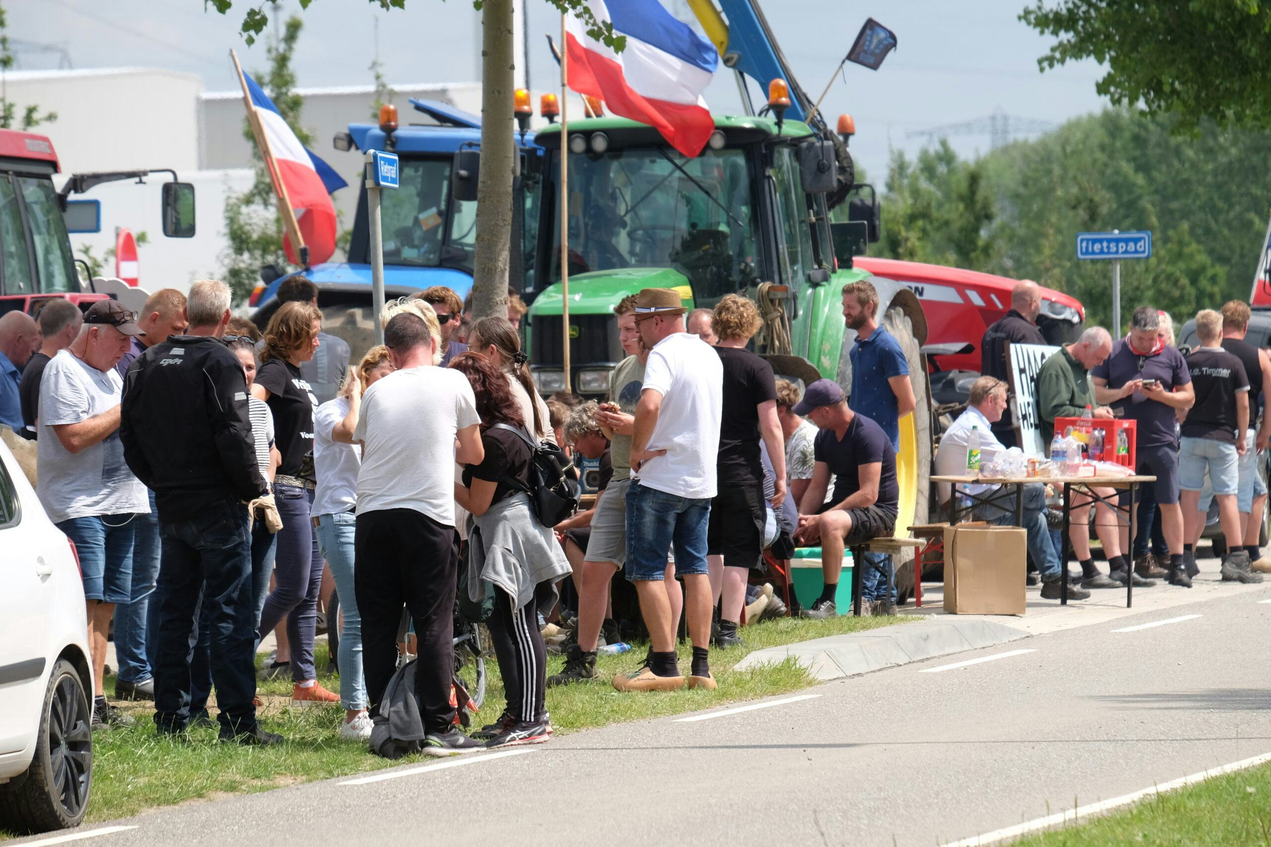 Boeren blokkeren Lidl dc Oosterhout
