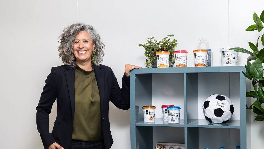 Commercieel directeur Miriam Snel van Ísey Skyr Benelux.