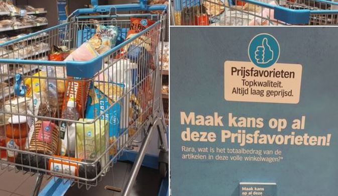 Albert Heijn houdt een actie met Prijsfavorieten. Foto: Facebook.