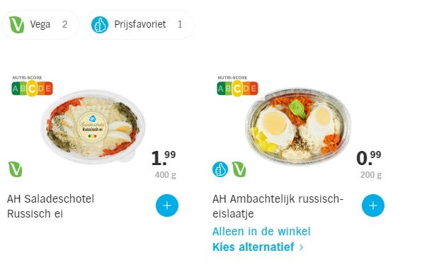 Albert Heijn heeft de naam van de salade niet veranderd.