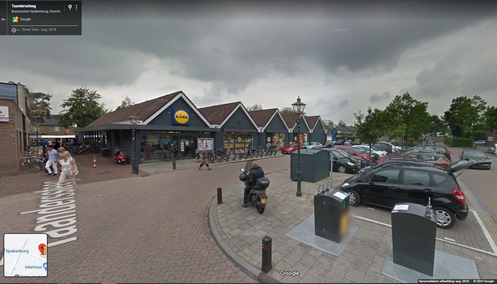 Het Lidl-filiaal in Bunschoten. Foto: Google Streetview.