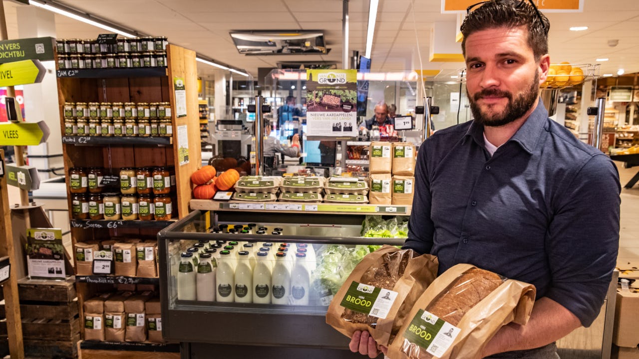 Bas Wiegmans van Jumbo Wiegmans in Apeldoorn. Foto: Ronald Hissink