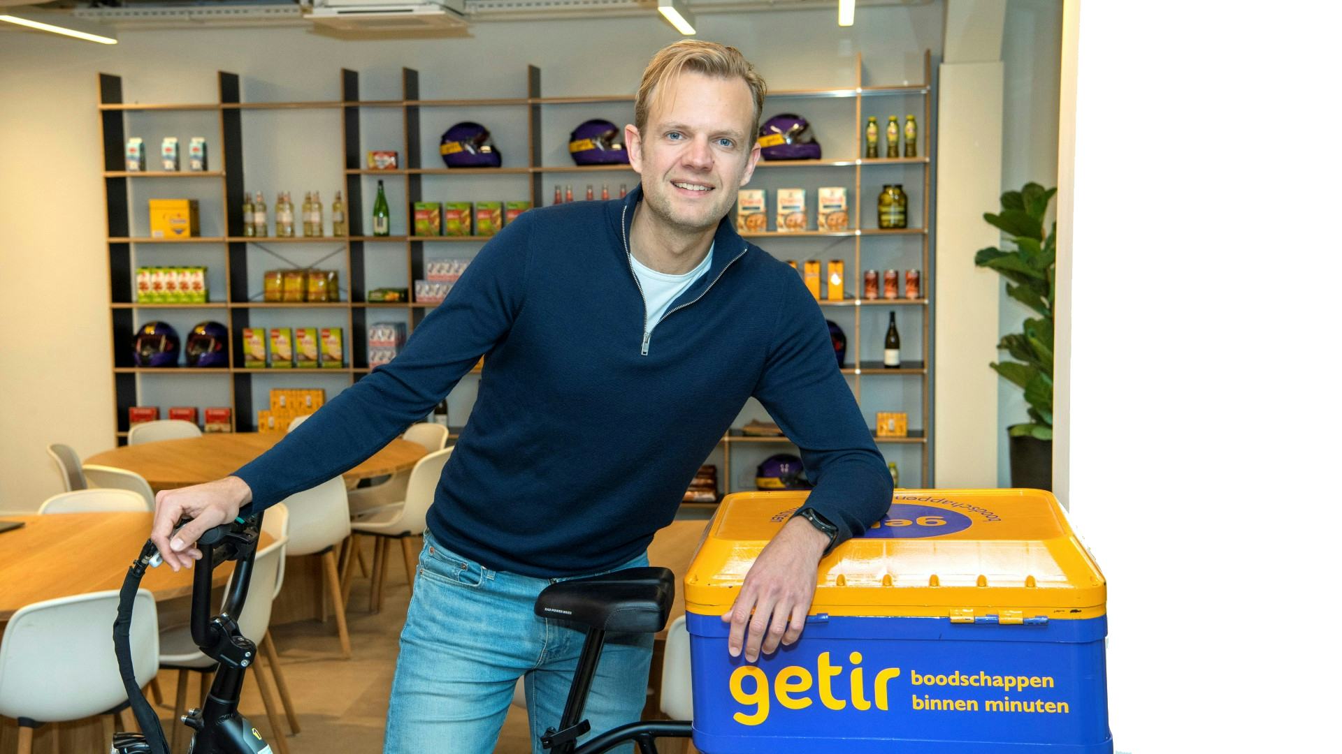 Florian Brunsting, general manager Nederland bij Getir in Amsterdam. Foto: Cor Salverius Fotografie
