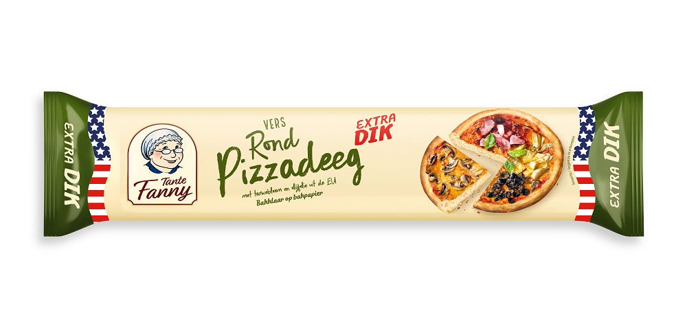 Als consumenten bijvoorbeeld het pizzadeeg op basis van de verpakking kopen, leidt dat bijna altijd tot vervolgaankopen. 