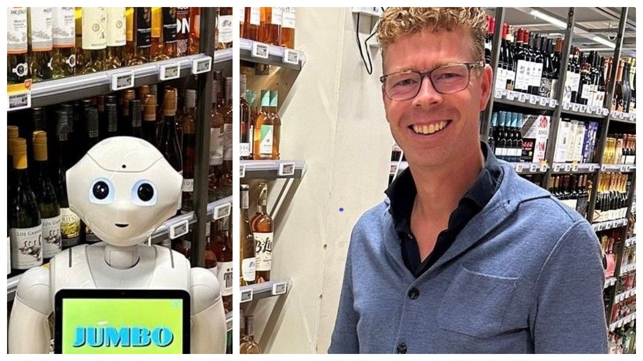 Jumbo-ondernemer Bas Bobeldijk lanceert robot op winkelvloer