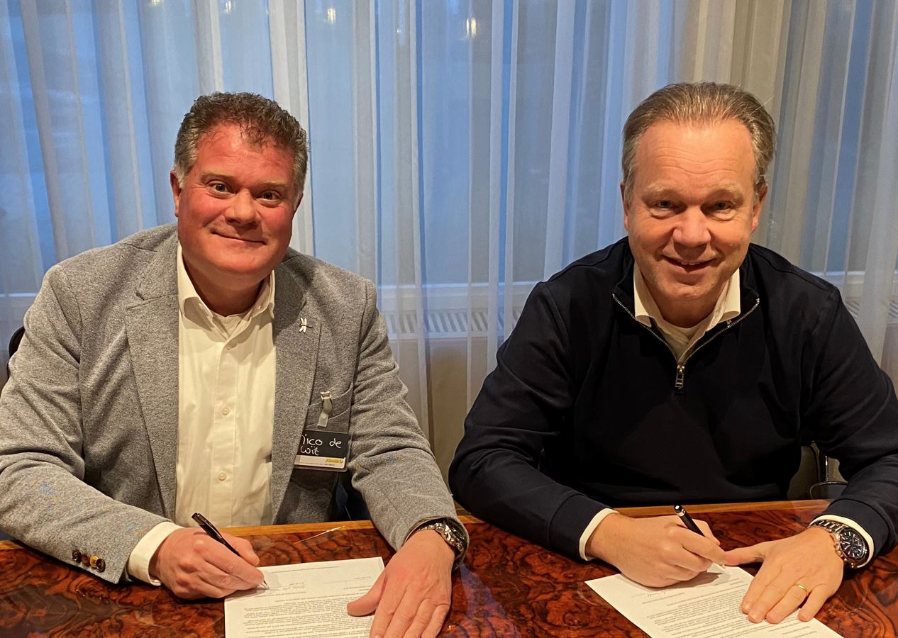 Nico de Witt en Ton van Veen. Foto: Jumbo