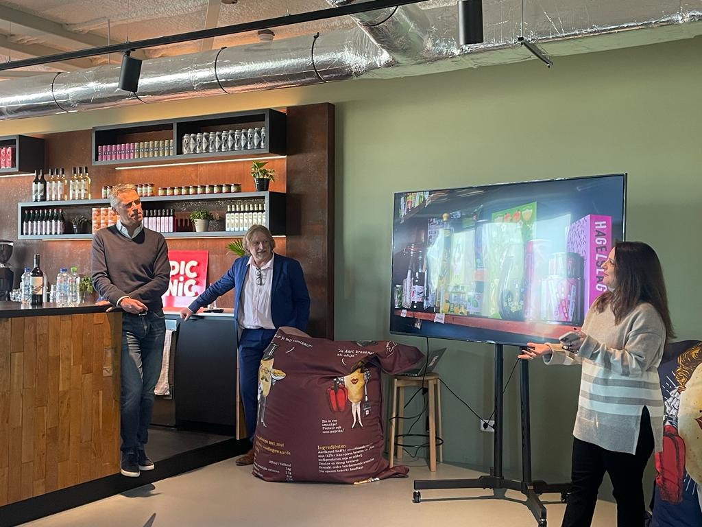 Michiel Muller bij de presentatie van het huismerk van Picnic. Foto: Distrifood