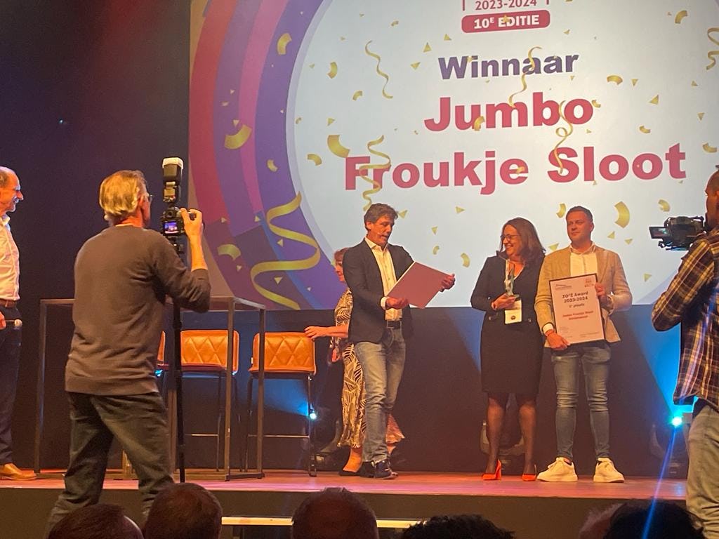 ZO2Z award gaat naar Jumbo Froukje Sloot. Foto: Distrifood