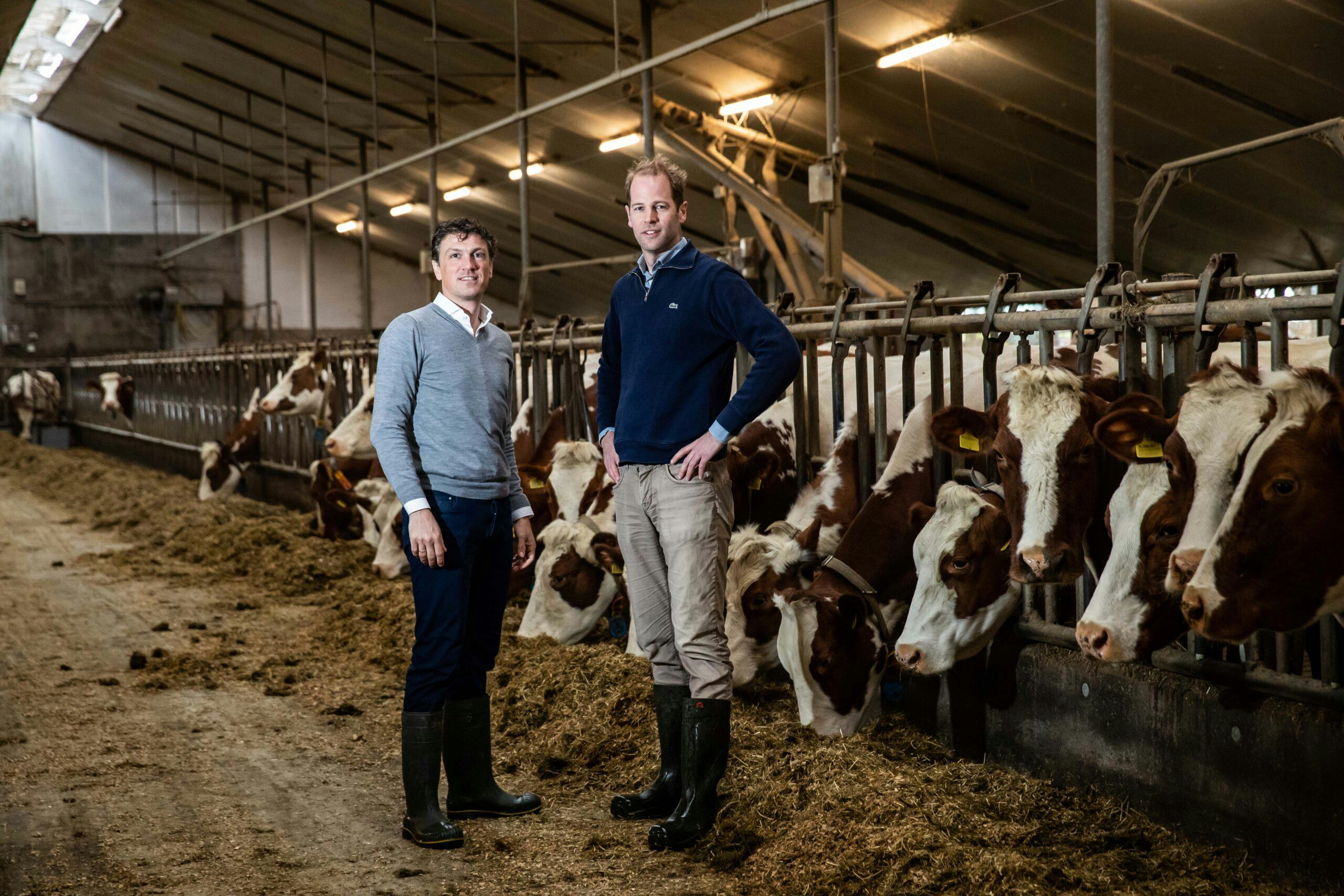 Bob Mulder, Director Sales (l), en Sander de Vries ,Manager Sustainability),van FrieslandCampina: ‘Een andere manier van produceren en consumeren is onvermijdelijk.’ 
