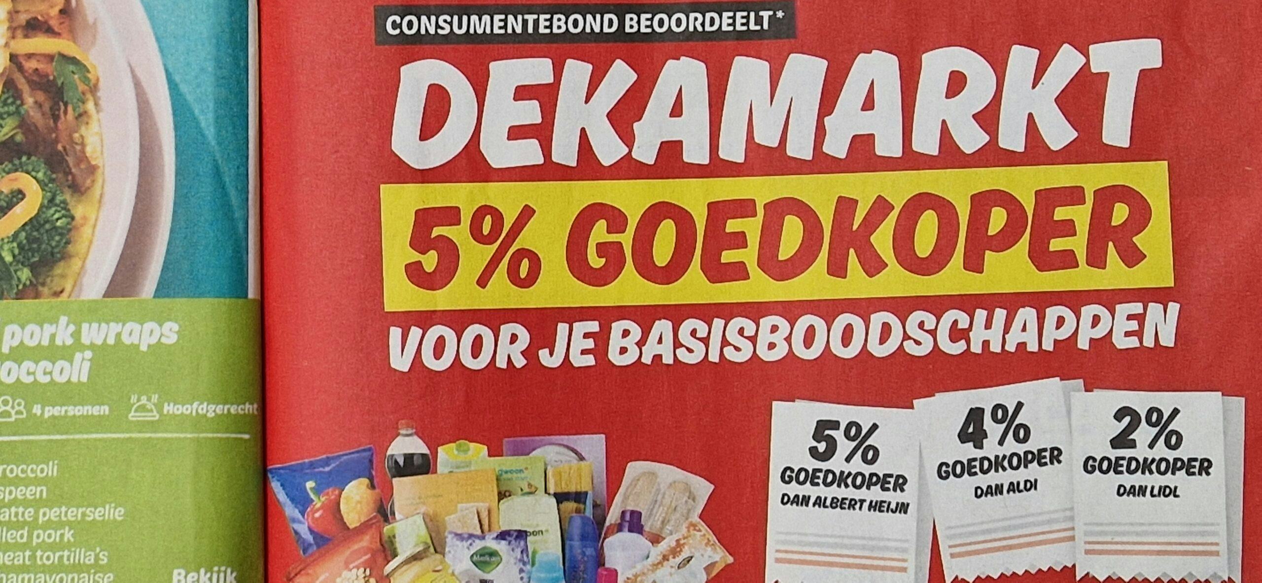 Hoogvliet en Dekamarkt Goedkoper dan Aldi en Lidl