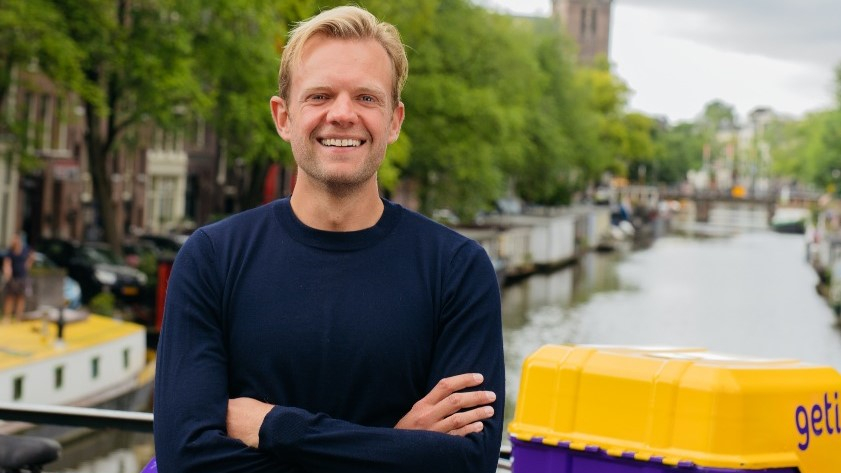 Florian Brunsting, directeur van Getir Nederland. Foto: Dijkstra Fotografie