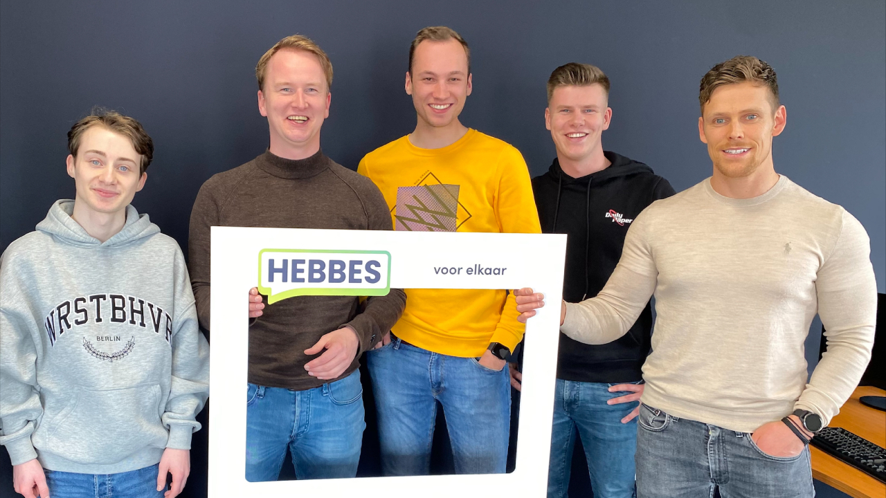 Het team achter Hebbes. Foto: Hebbes