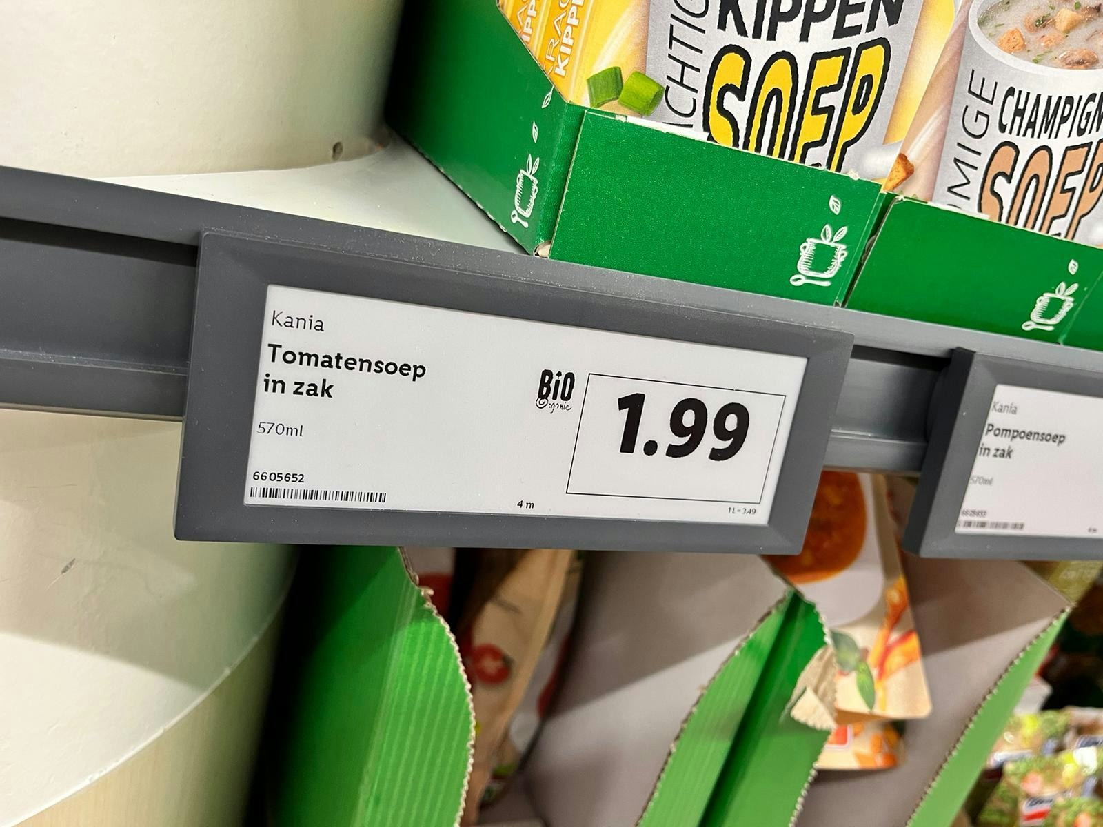 Lidl rolt elektronische schaplabeling uit