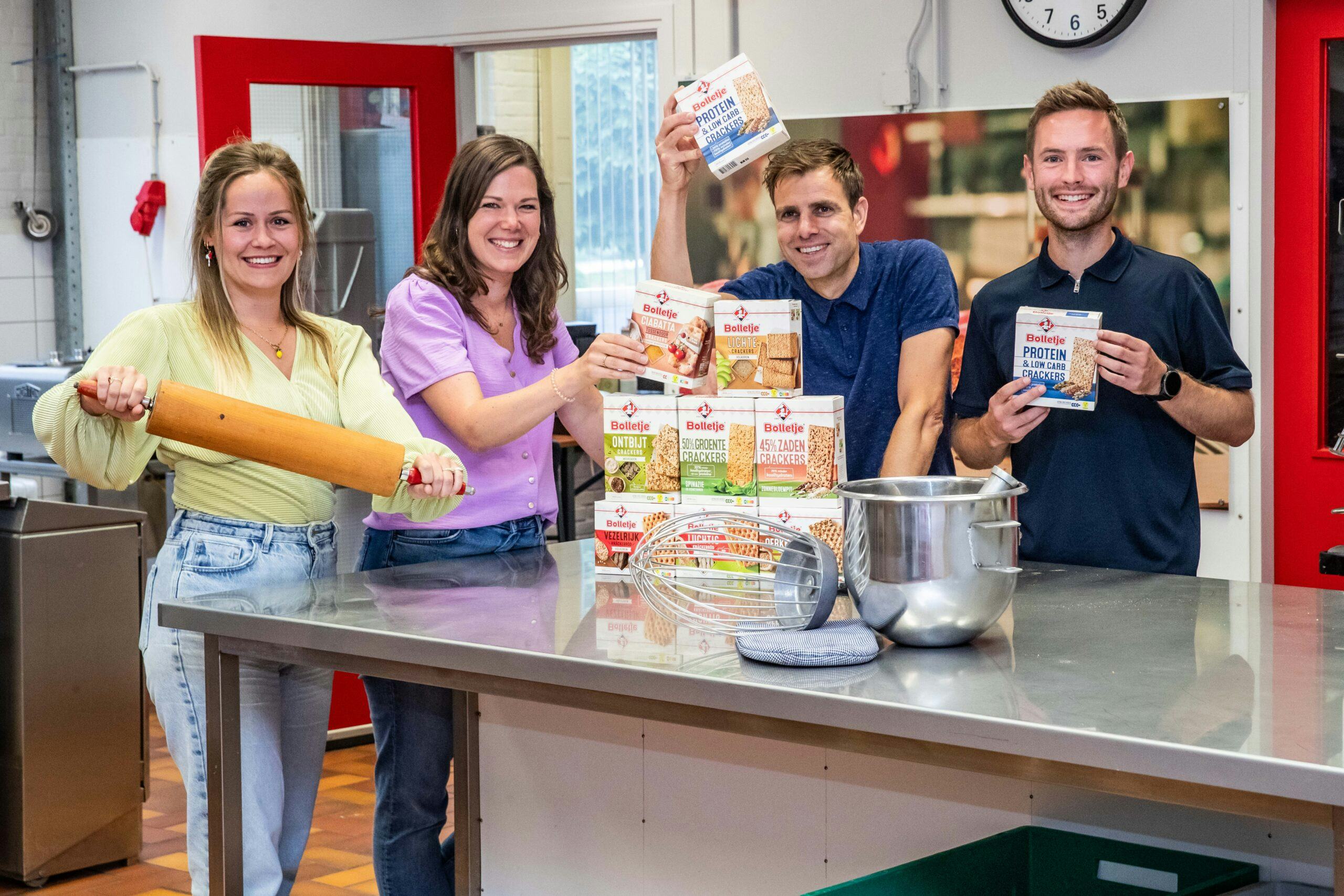 Het marketingteam van Bolletje.