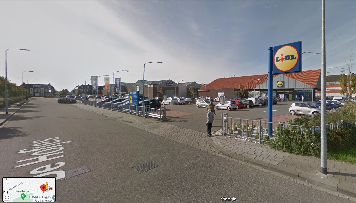 Het huidige filiaal van Lidl in Middelharnis. Foto: Google Streetview.