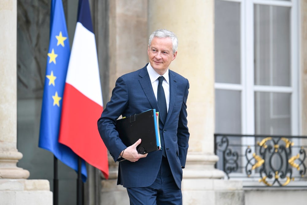 De Franse minister van Financiën Le Maire. Foto: Shutterstock