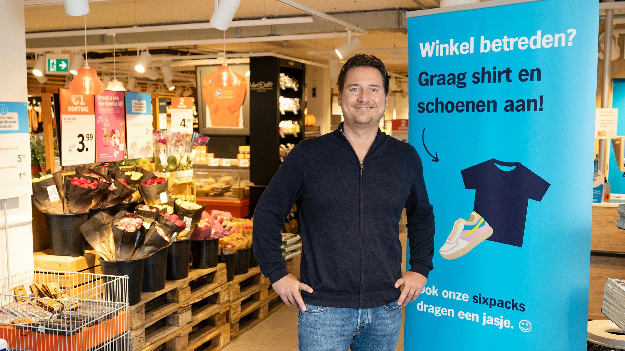 Albert Heijn-franchisenemer Dennis Lankreijer. Foto: Herbert Wiggerman