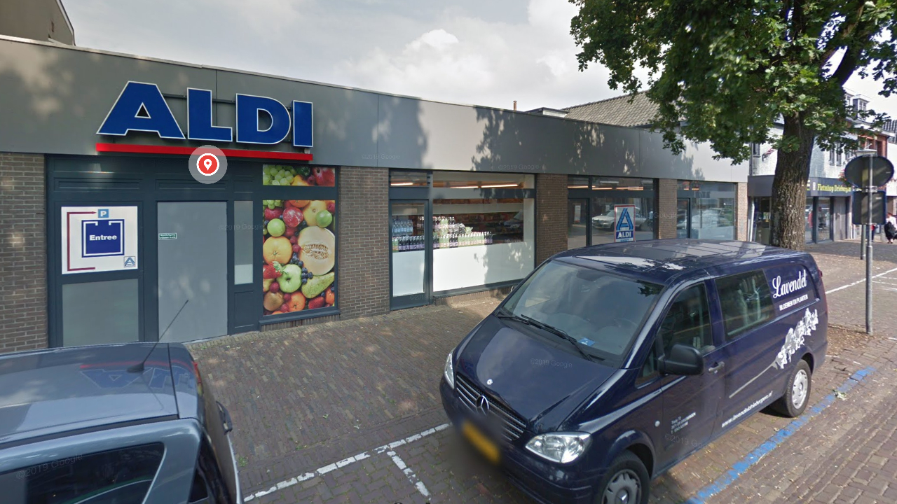 De huidige Aldi aan de Traaij in Driebergen. Foto: Google Street View