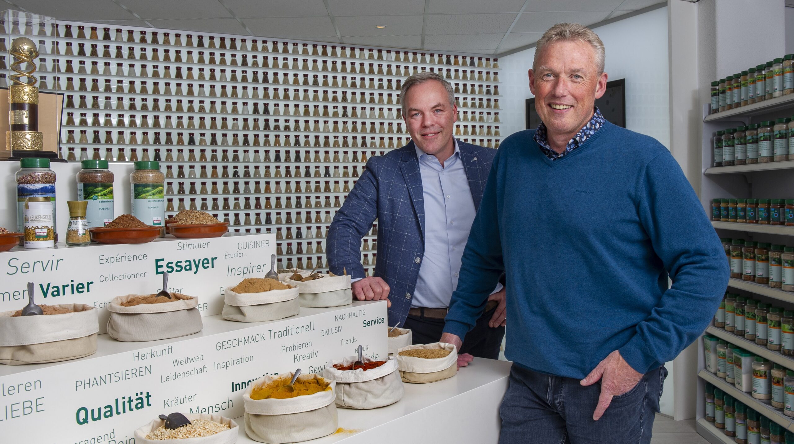 Manfred Lukkezen, COO bij Verstegen en Arjan Levisson, director food bij Slimstock.