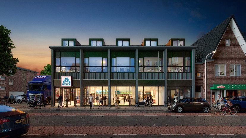 De beoogde derde Aldi van Amersfoort: Artist Impression Aldi