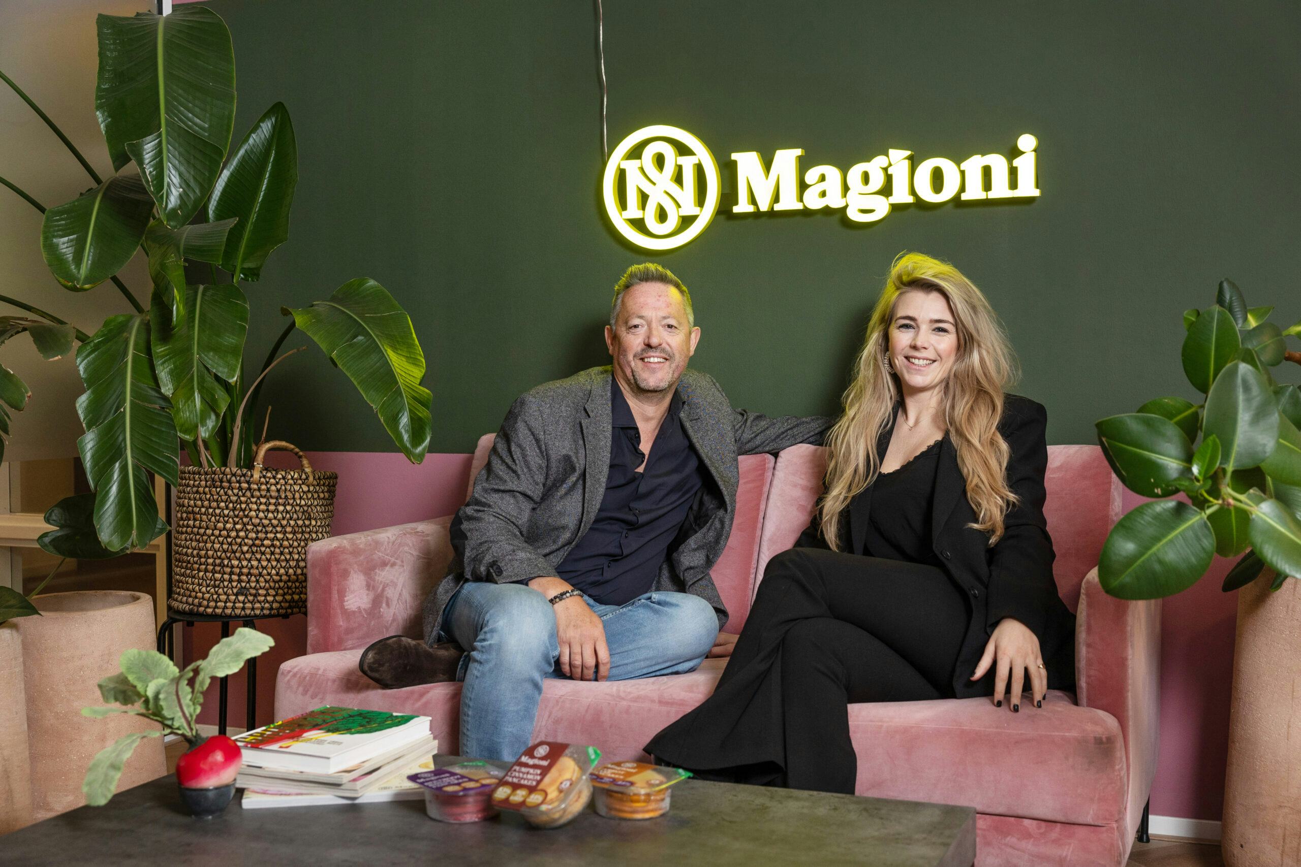CEO en mede-eigenaar van Danerolles-Magioni, Piet Decuypere en Lisa Veen, head of Magioni. 