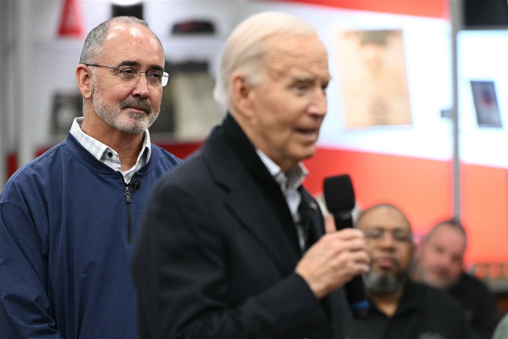 Toespraak van Joe Biden. Foto: AFP/Mandel Ngan (via ANP)