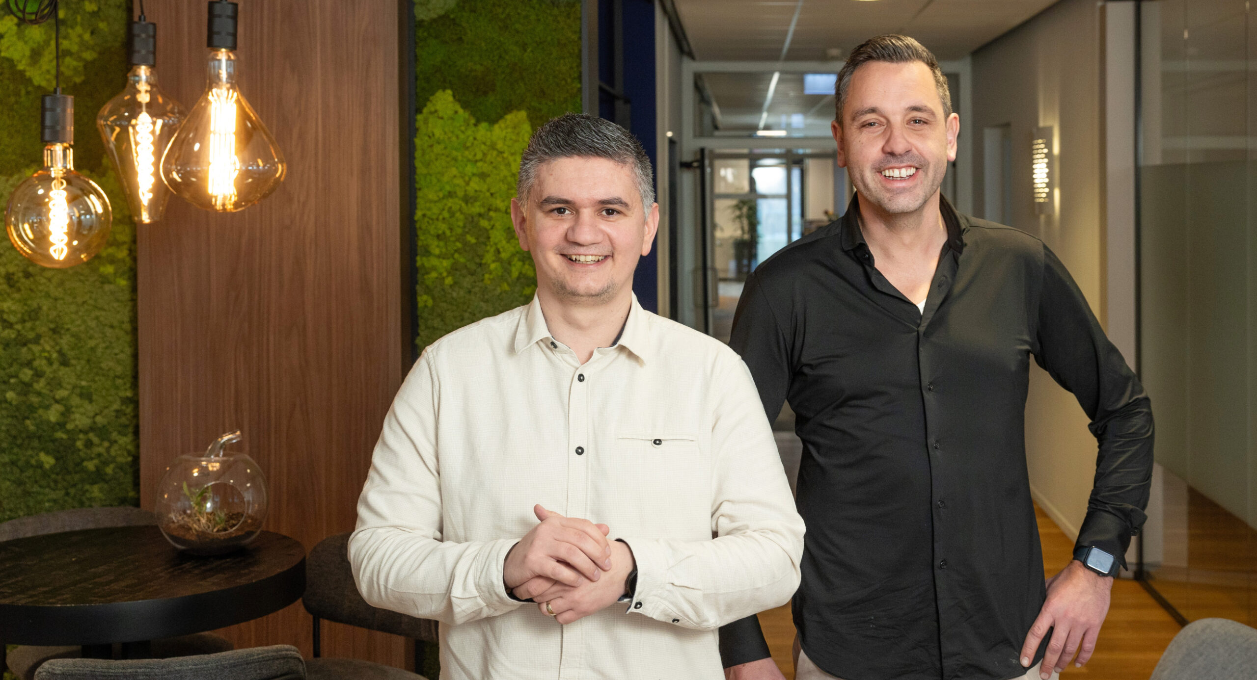 Beni Gabric en Bert Andriessen. Foto: Herbert Wiggerman