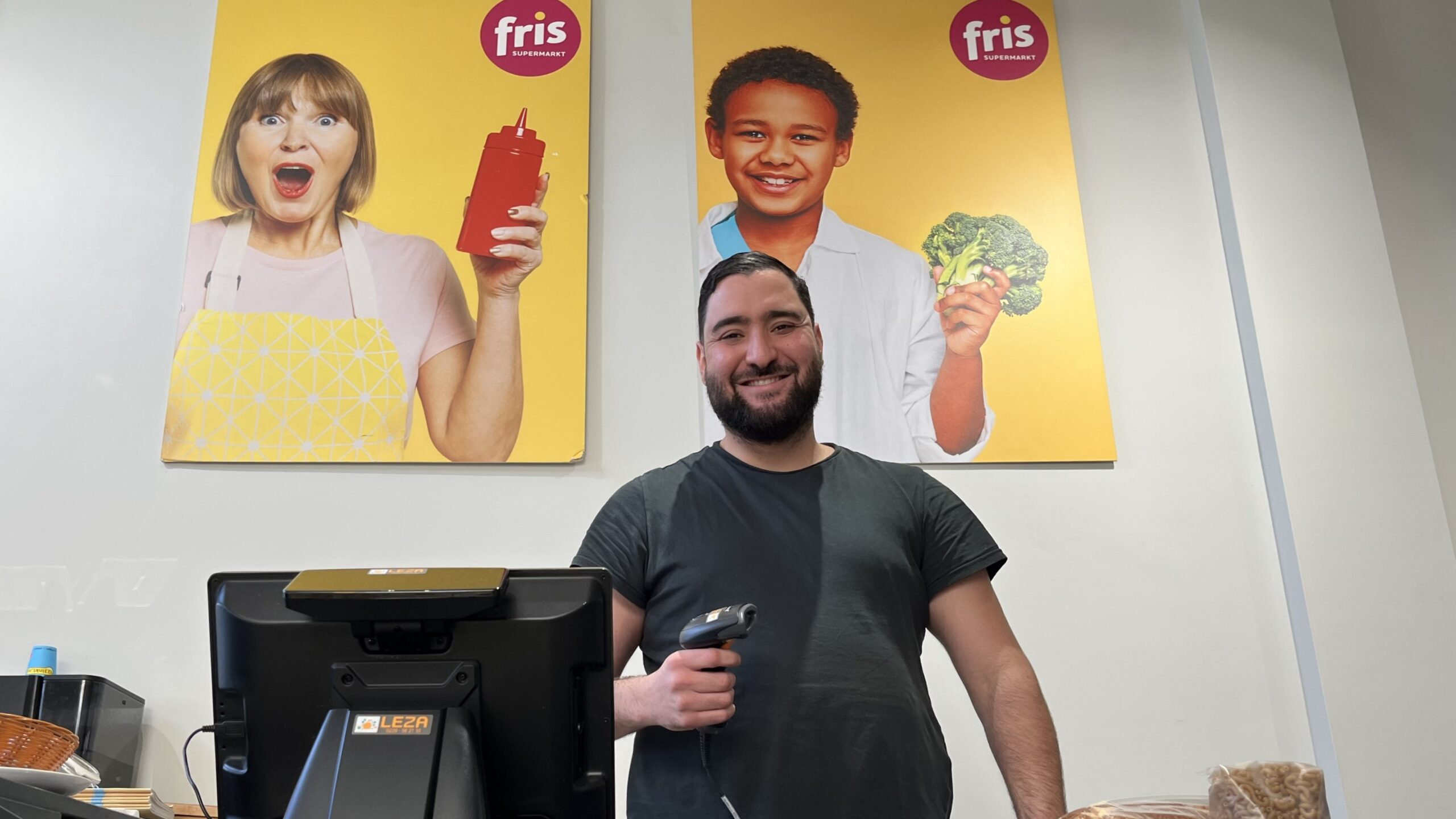 Abdelhamid Idrissi is de oprichter van Stichting Studiezalen en initiatiefnemer van sociale supermarkt Fris. Foto: Distrifood