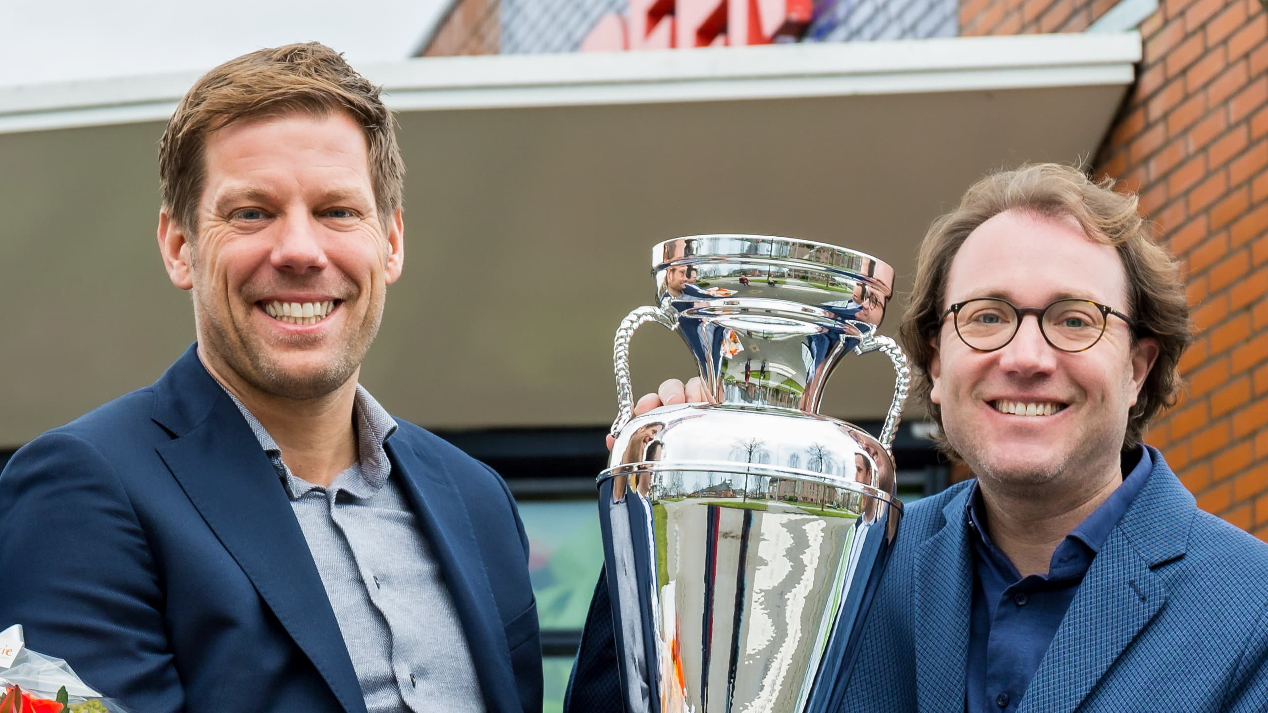 Marcel van de Kerkhof (links) op een archieffoto met Joost Deen. Archieffoto: Distrifood