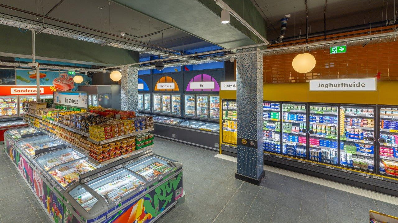 Een impressie van de nieuwste Penny-winkel in Berlijn. Foto: Penny