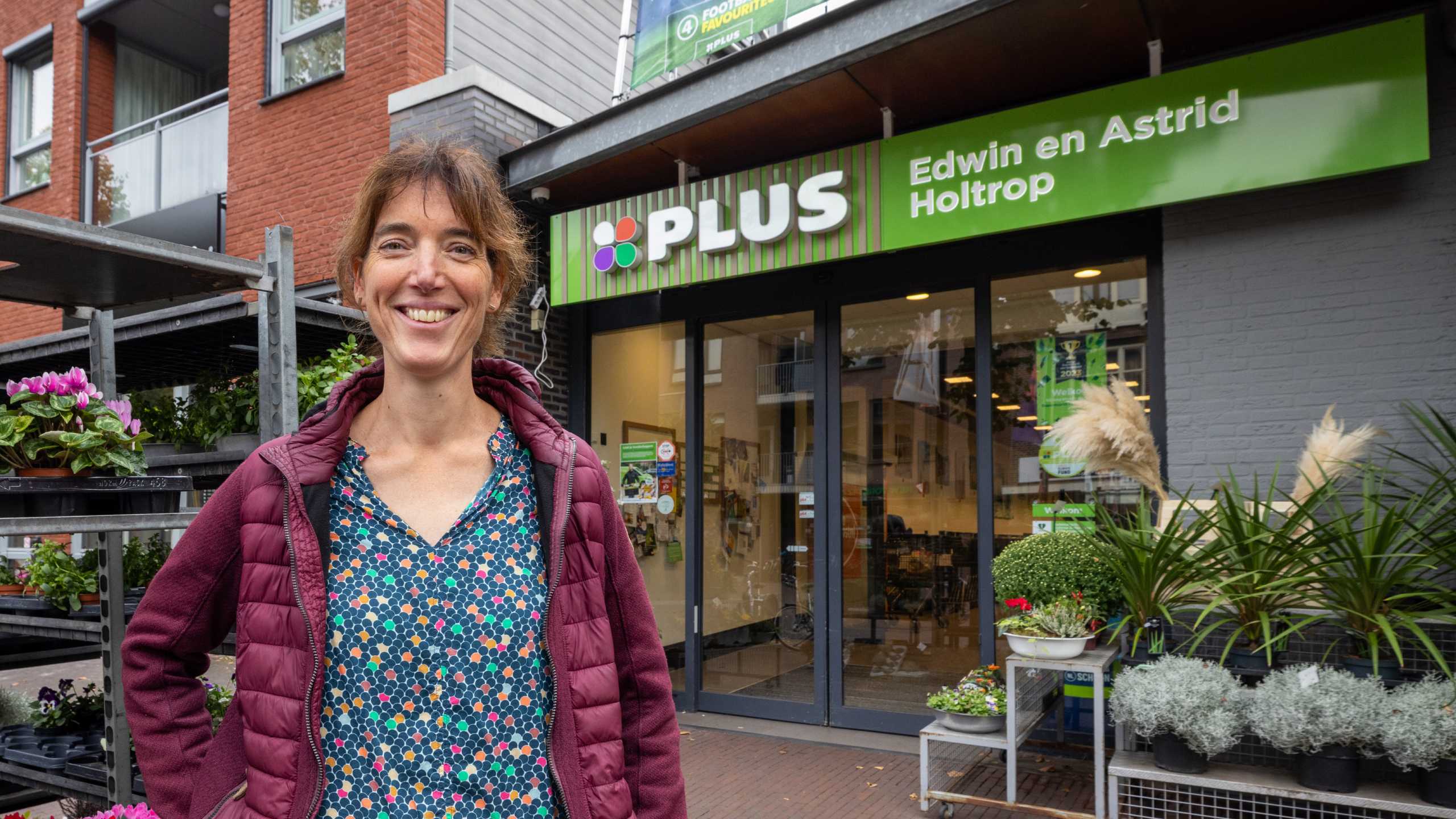 Marleen van der Meer bij Plus Edwin & Astrid Holtrop in Bennekom. Foto: Koos Groenewold