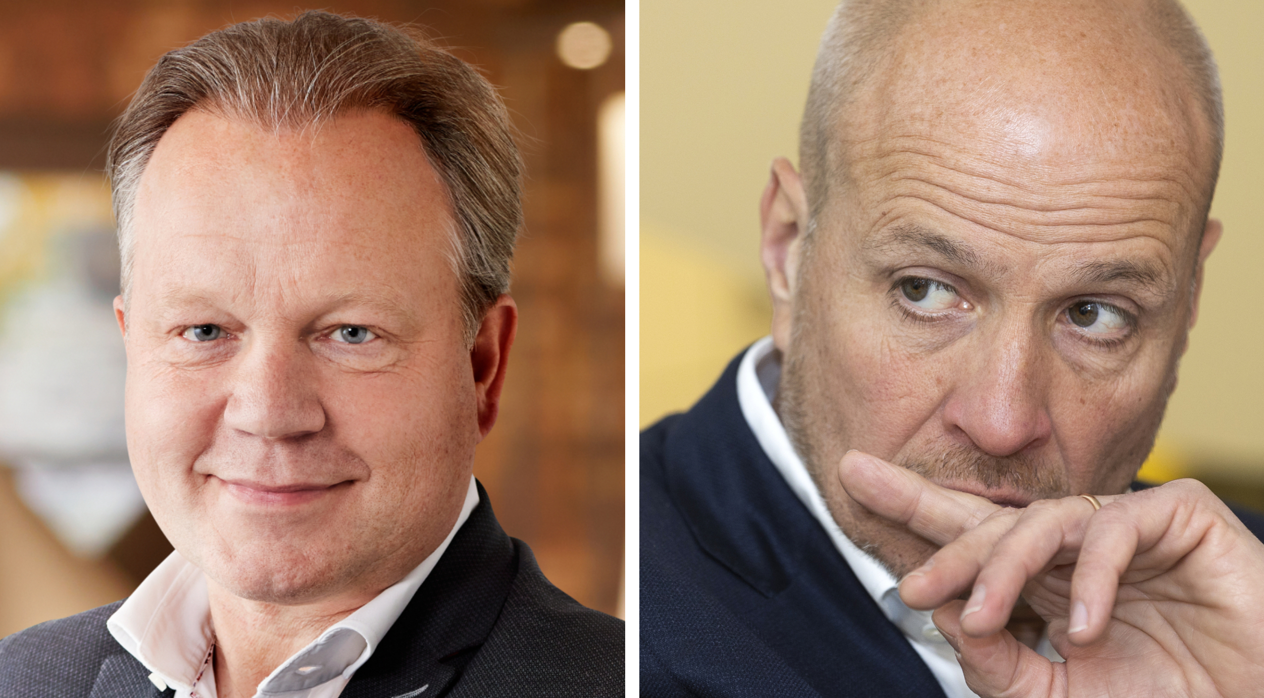 Ton van Veen en Frits van Eerd. Foto's: Jumbo en Distrifood