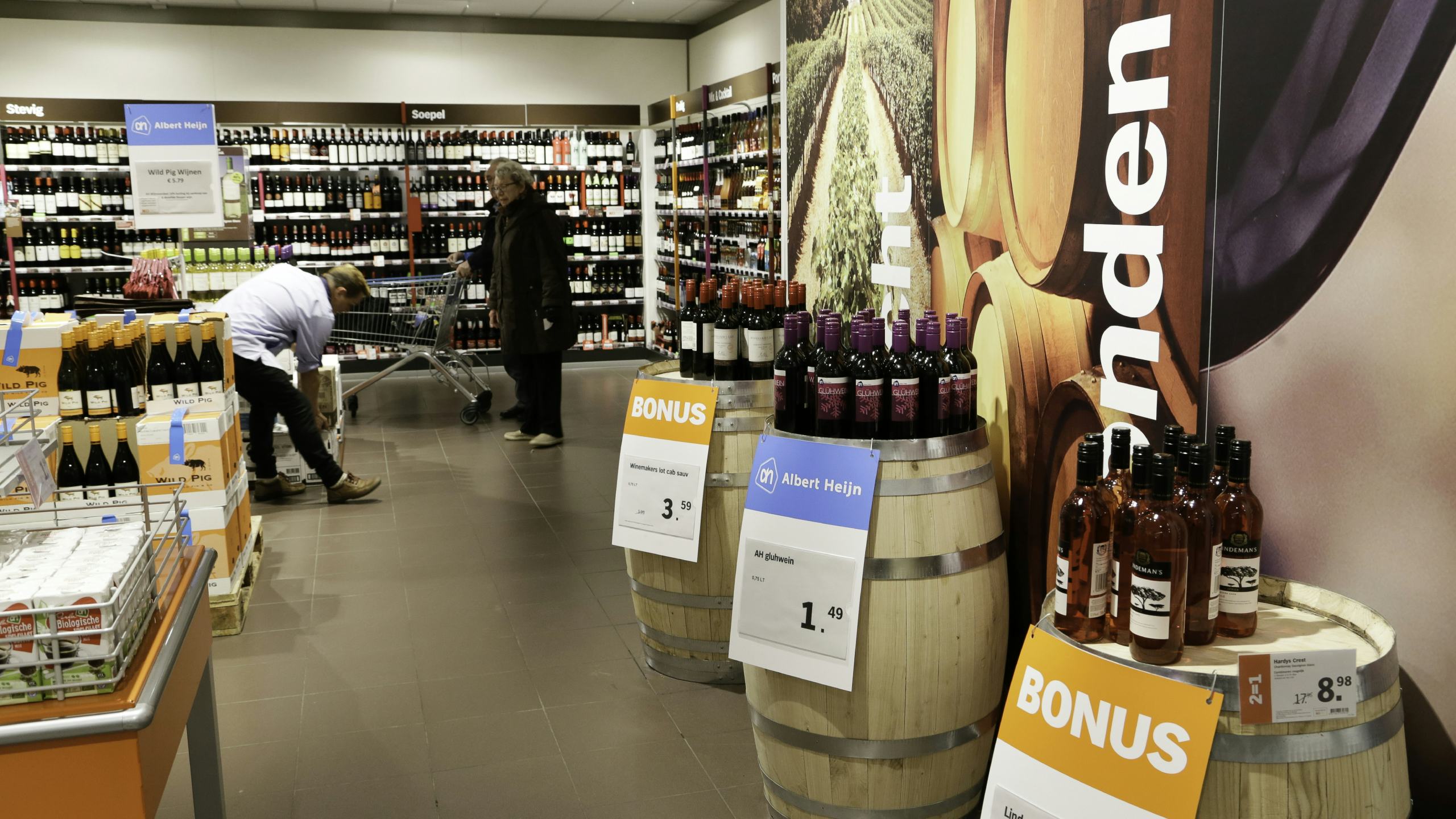 Archieffoto wijnafdeling Albert Heijn: Jan Willem van Vliet