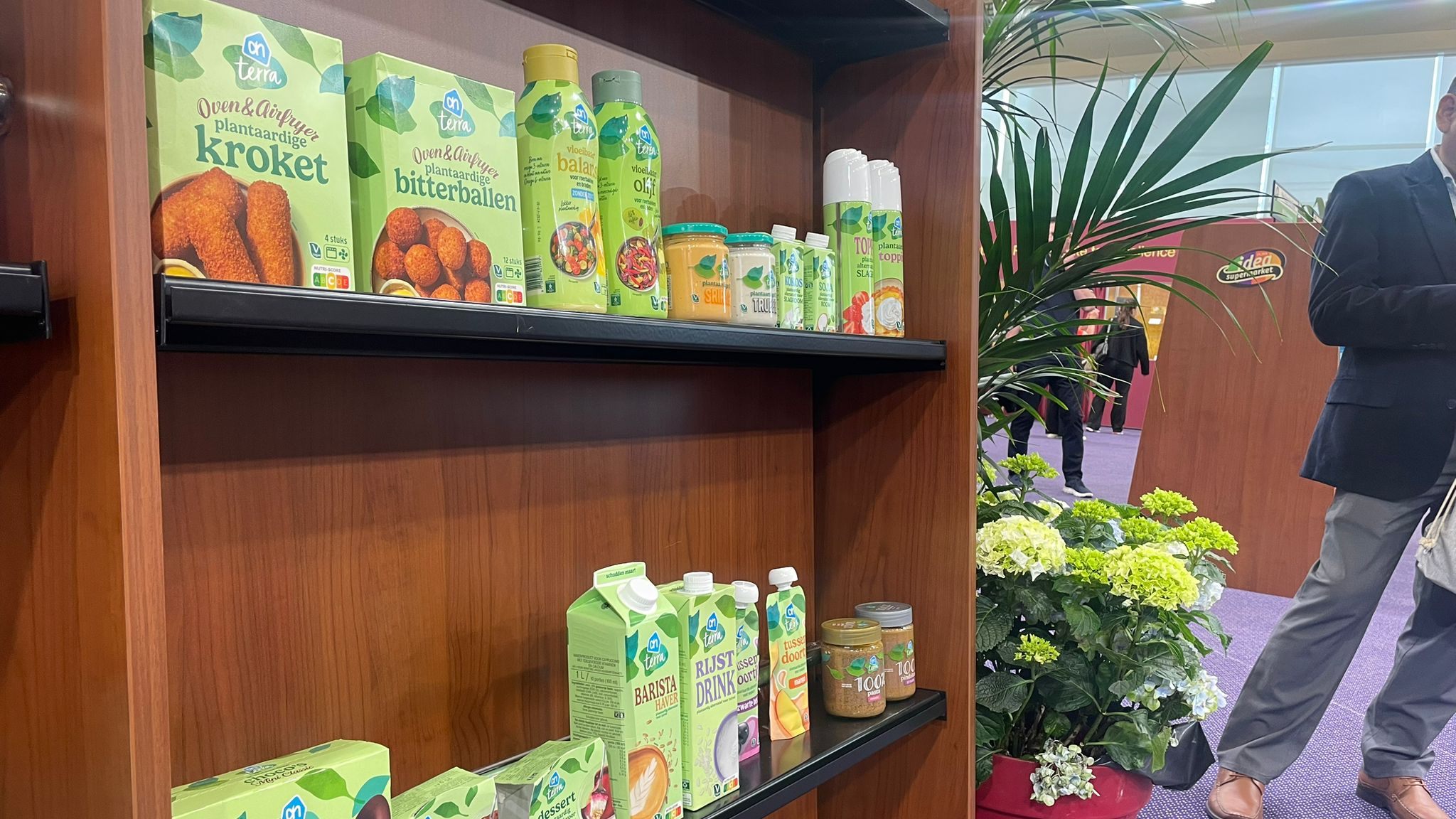 PLMA 2024 New Product Expo. De plantaardige Terra-lijn van Albert Heijn werd er uitgelicht. Foto: Distrifood