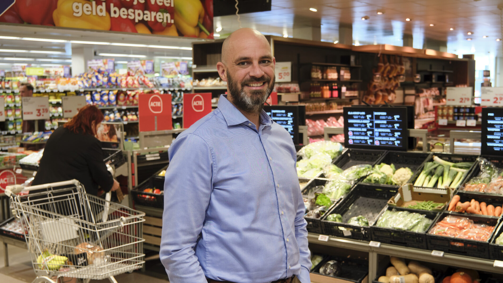 Plus ondernemer Steef Viergever in Rotterdam-Zuid. Foto: Fred Libochant Fotografie Rotterdam