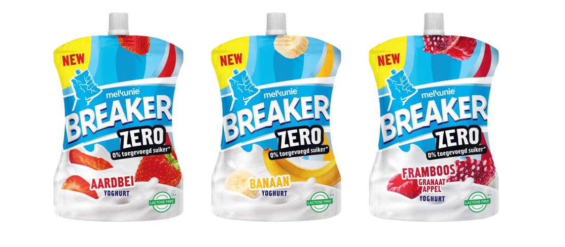 De Breaker Zero’s zijn er in de populaire smaken aardbei, banaan en framboos-granaatappel.