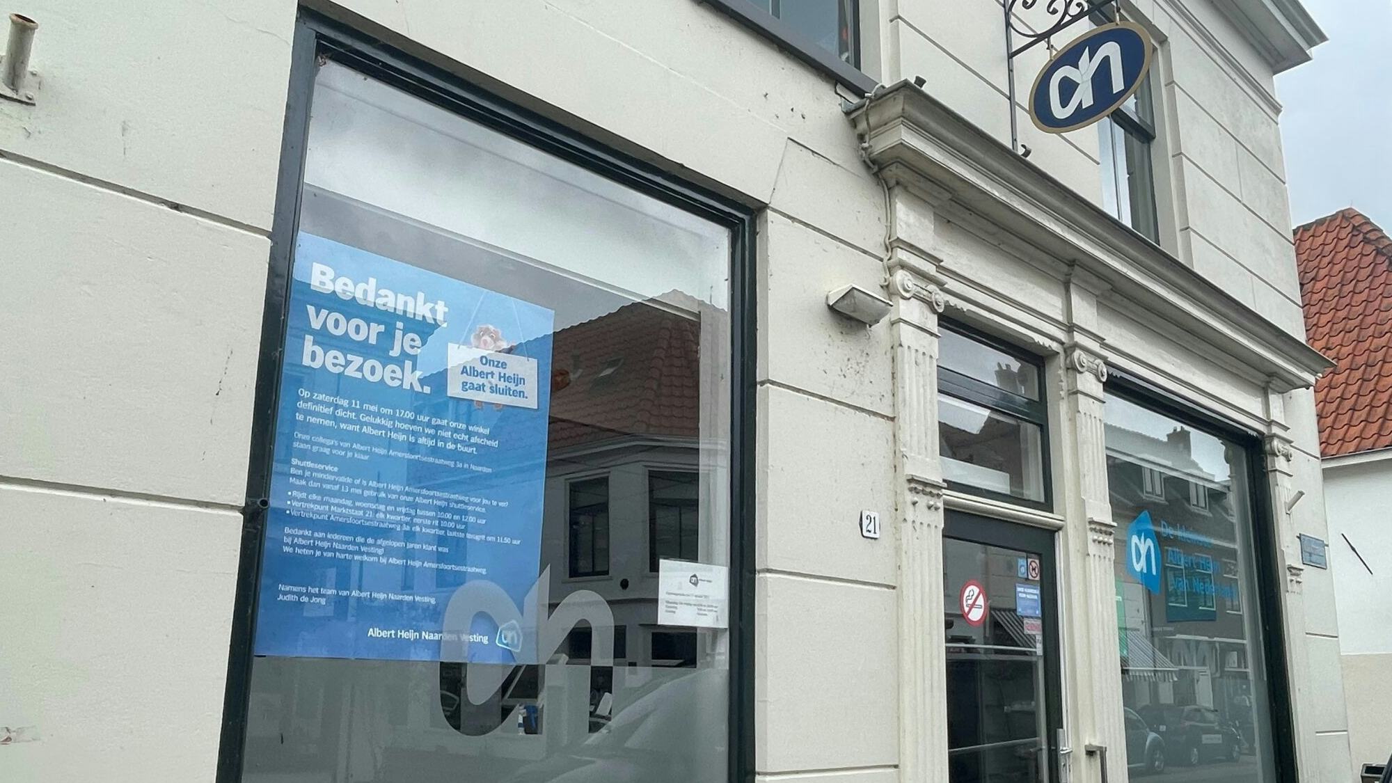 De gesloten winkel van Albert Heijn in Naarden-Vesting. Foto: Distrifood