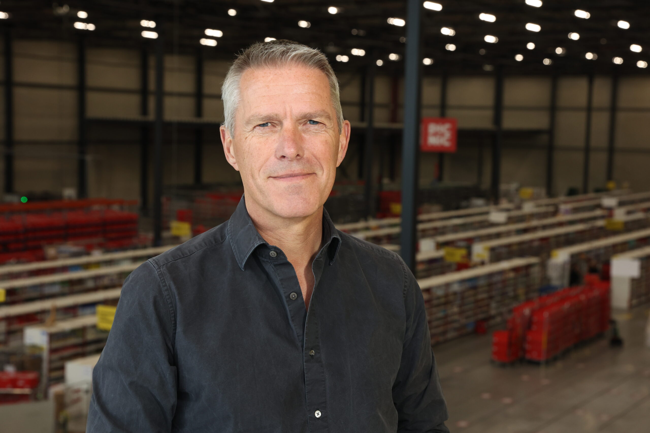 Michiel Muller in het dc van Picnic in Berkel en Rodenrijs. Foto: Dennis Wisse