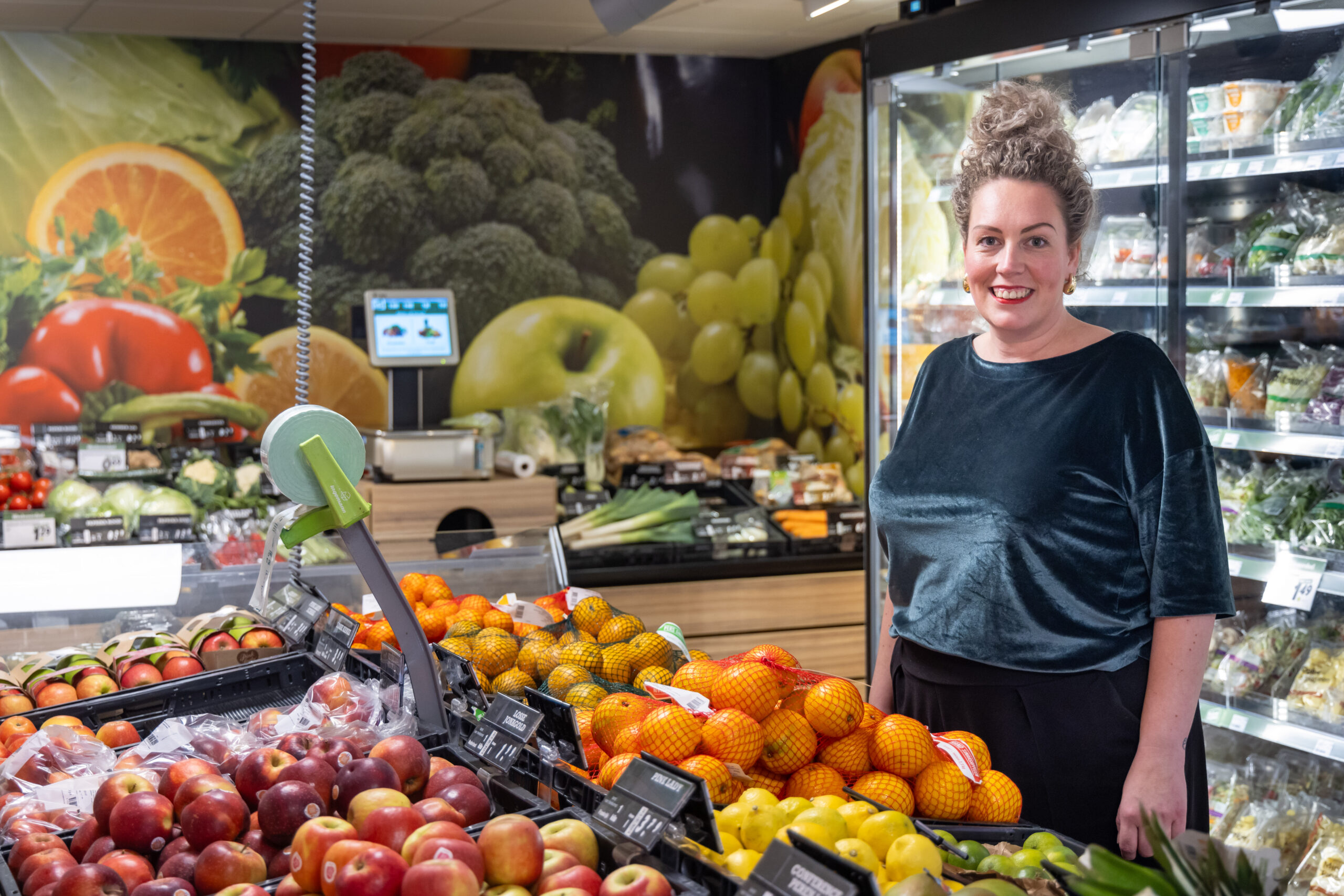 Anne de Jong van De Buurtsuper in Kampen. Foto: Koos Groenewold