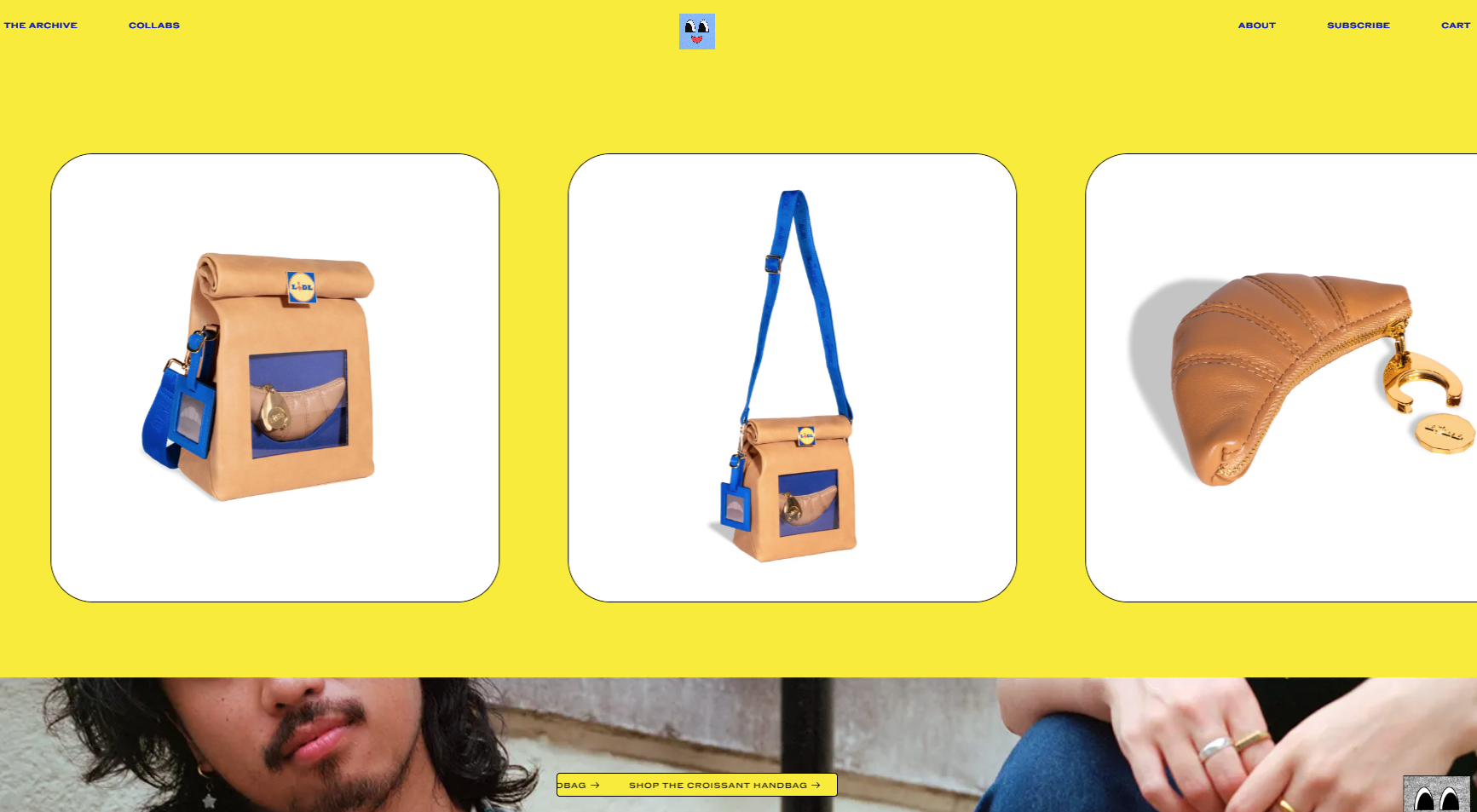 De Lidl croissant handtas. Foto: website nikbentel.com