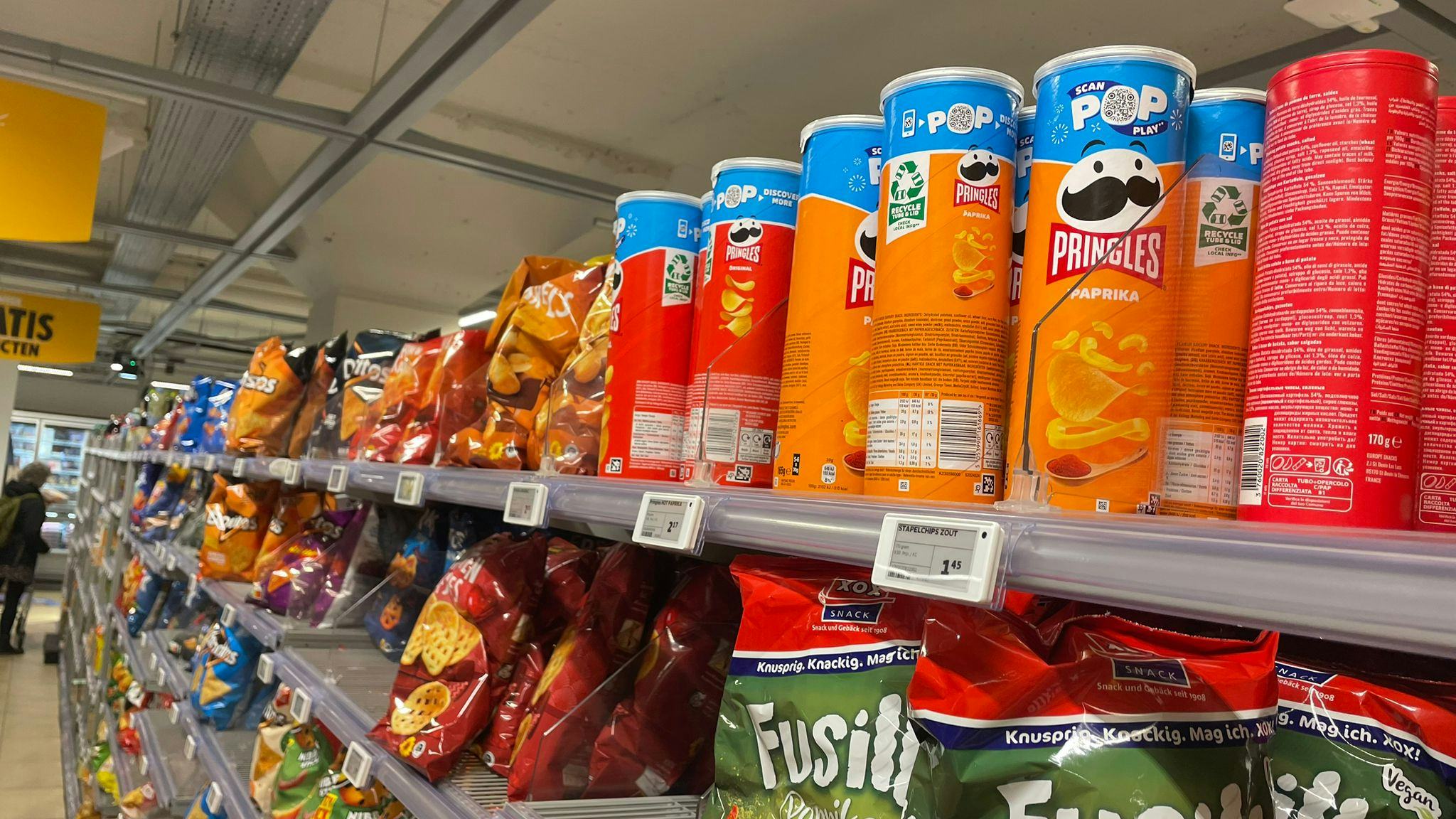 Pringles zijn weer terug in de Jumbo-winkels. Foto: Distrifood