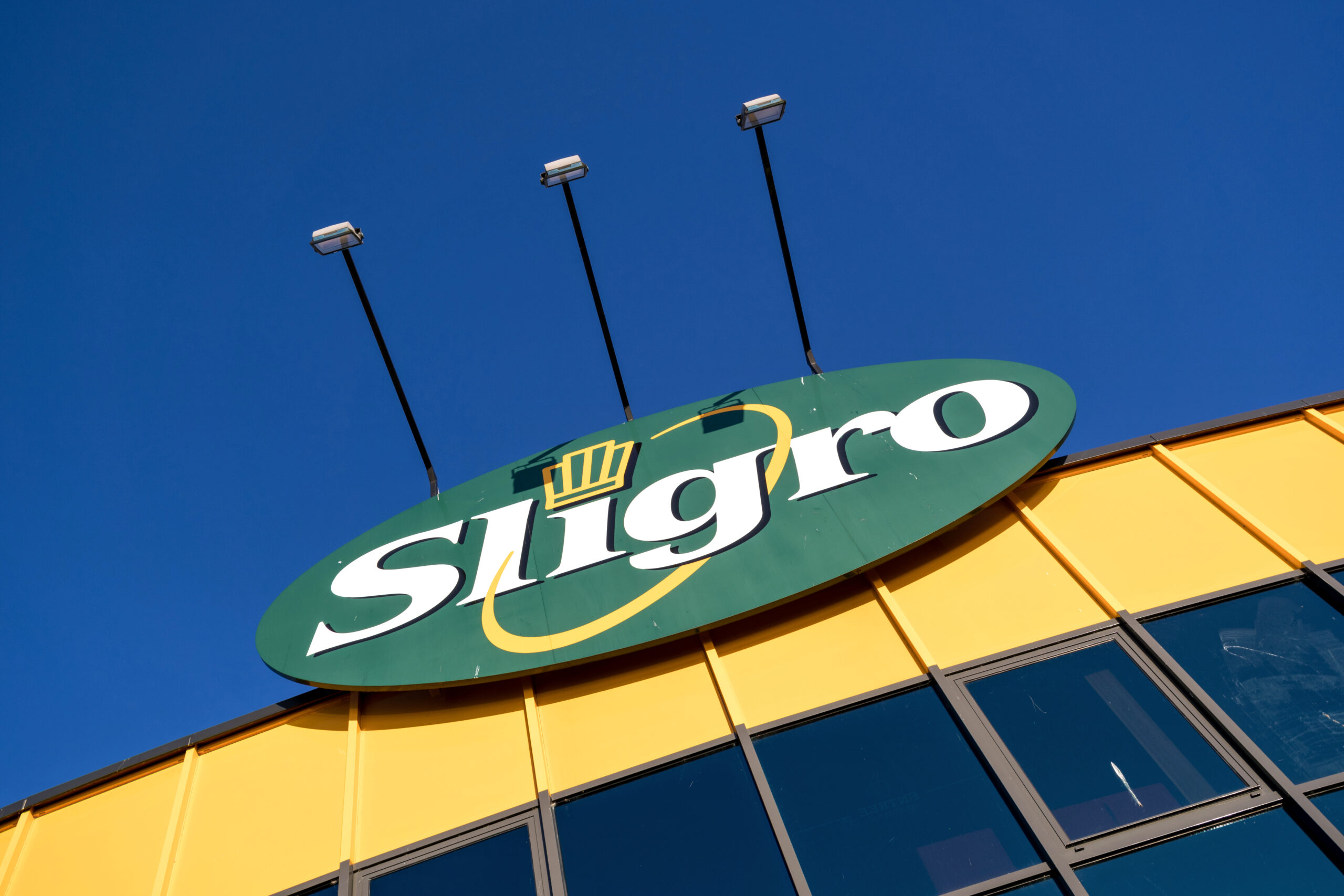 Logo van Sligro op een winkel, ter illustratie. Foto: Shutterstock