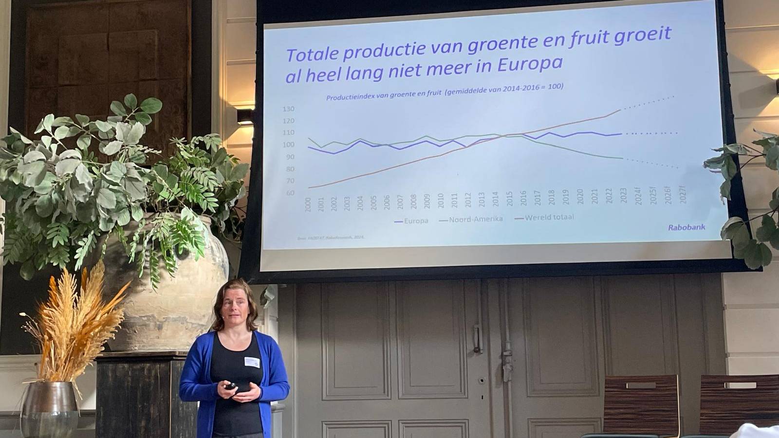 Cindy van Rijswick global strategist van de Rabobank. Foto: Distrifood