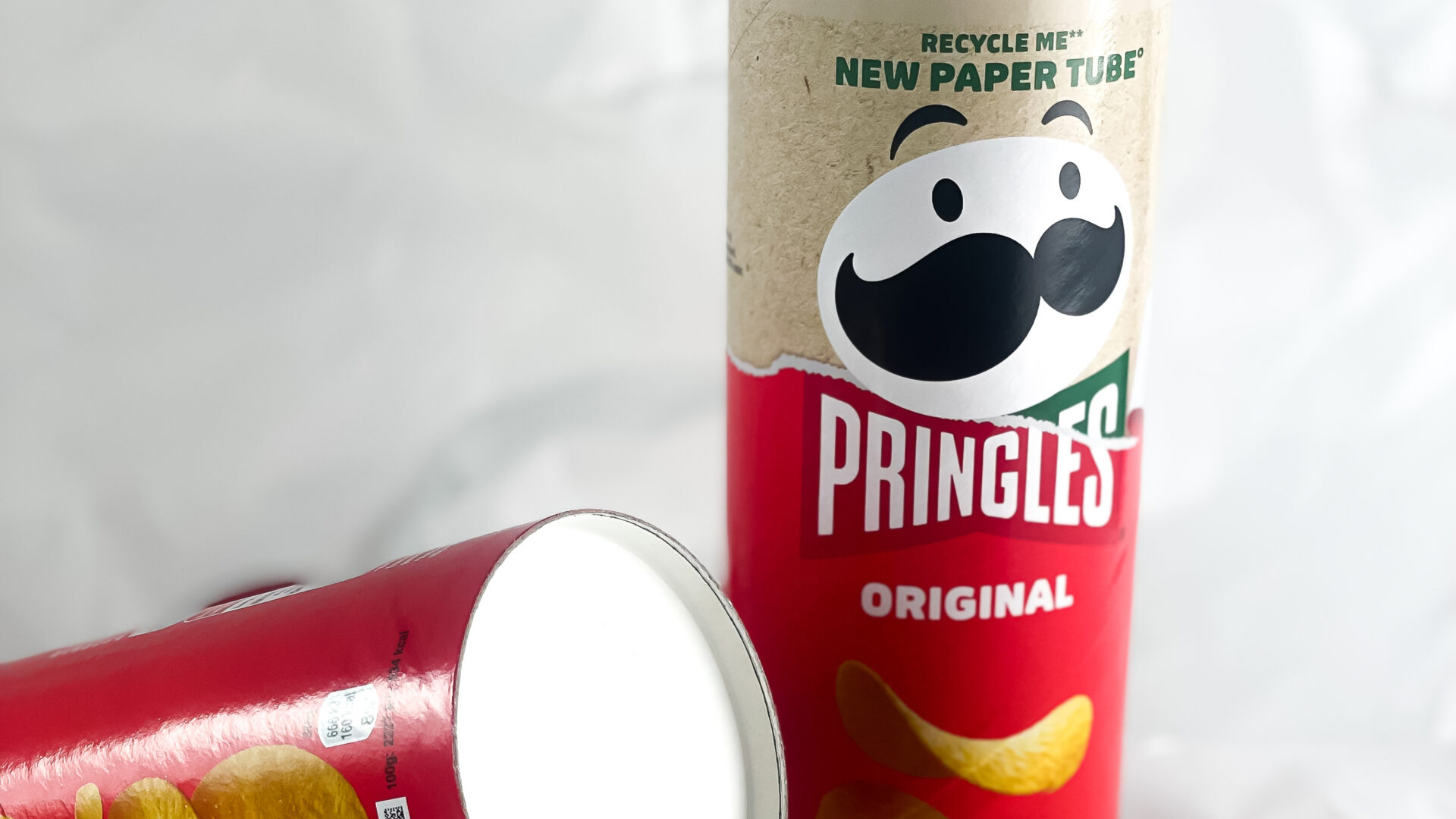 Nieuwe duurzamere verpakking van Pringles. Foto: Pringles