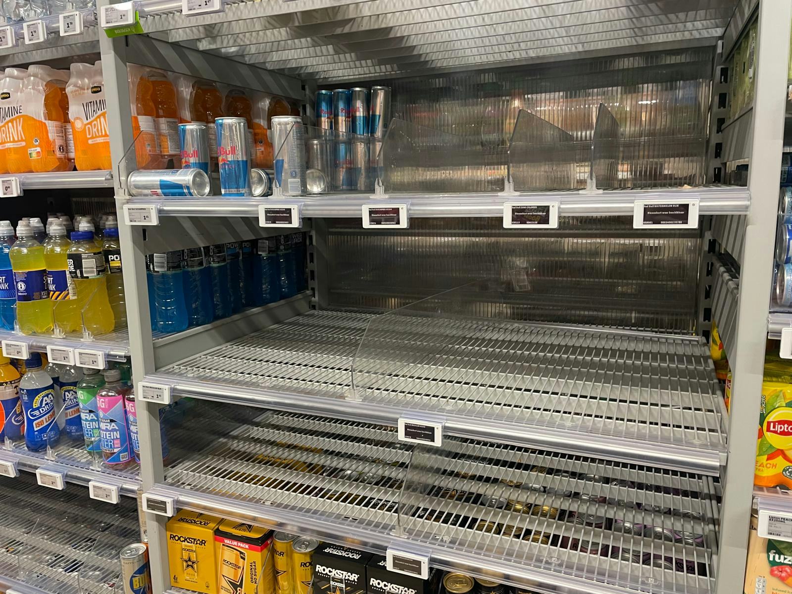 Geen Red Bull bij Jumbo. Foto: Distrifood
