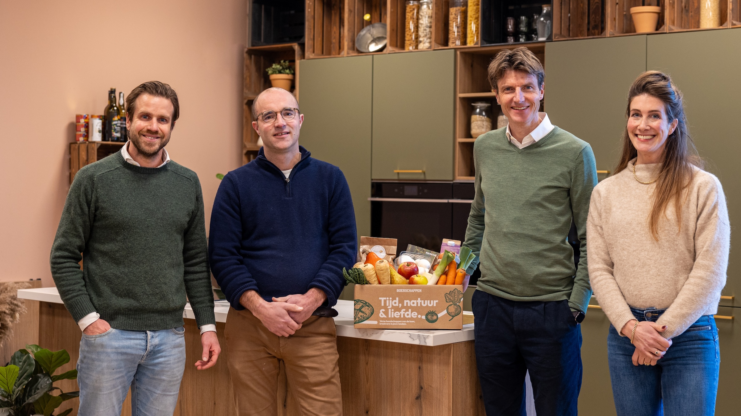 Stijn Markusse, Machiel Resink, Drees Peter van den Bosch en Stéphanie Vellekoop. Foto: Boerschappen