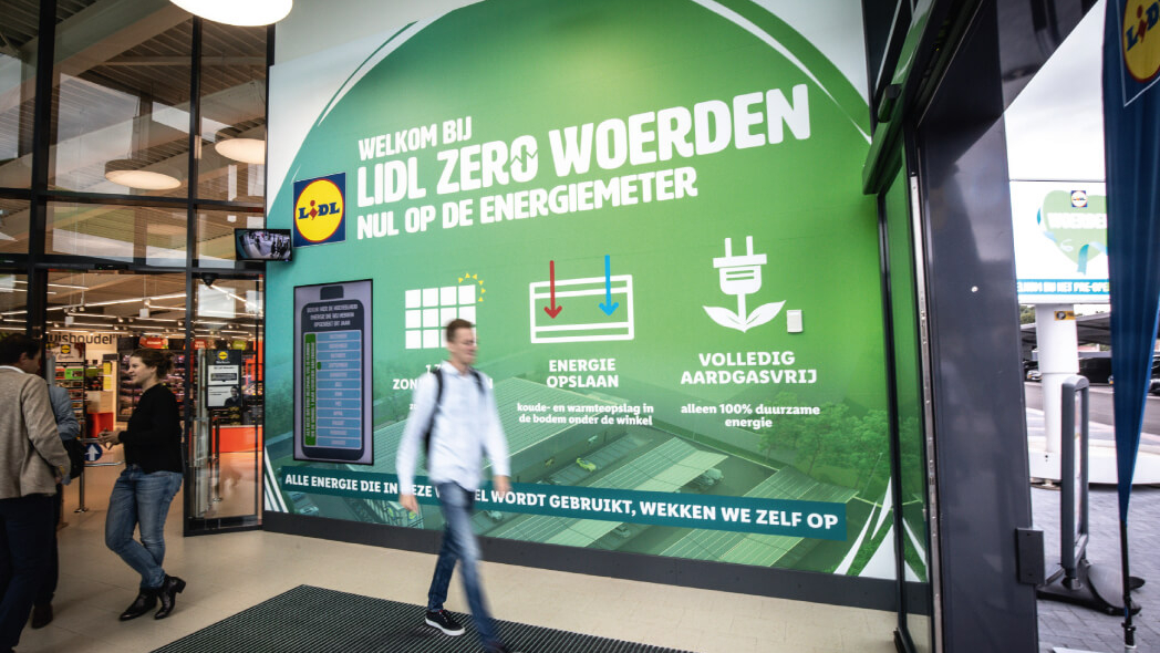 In Woerden kwam de eerste Lidl Zero, nummer drie opent eind 2025 in Capelle aan den IJssel. Foto: Distrifood