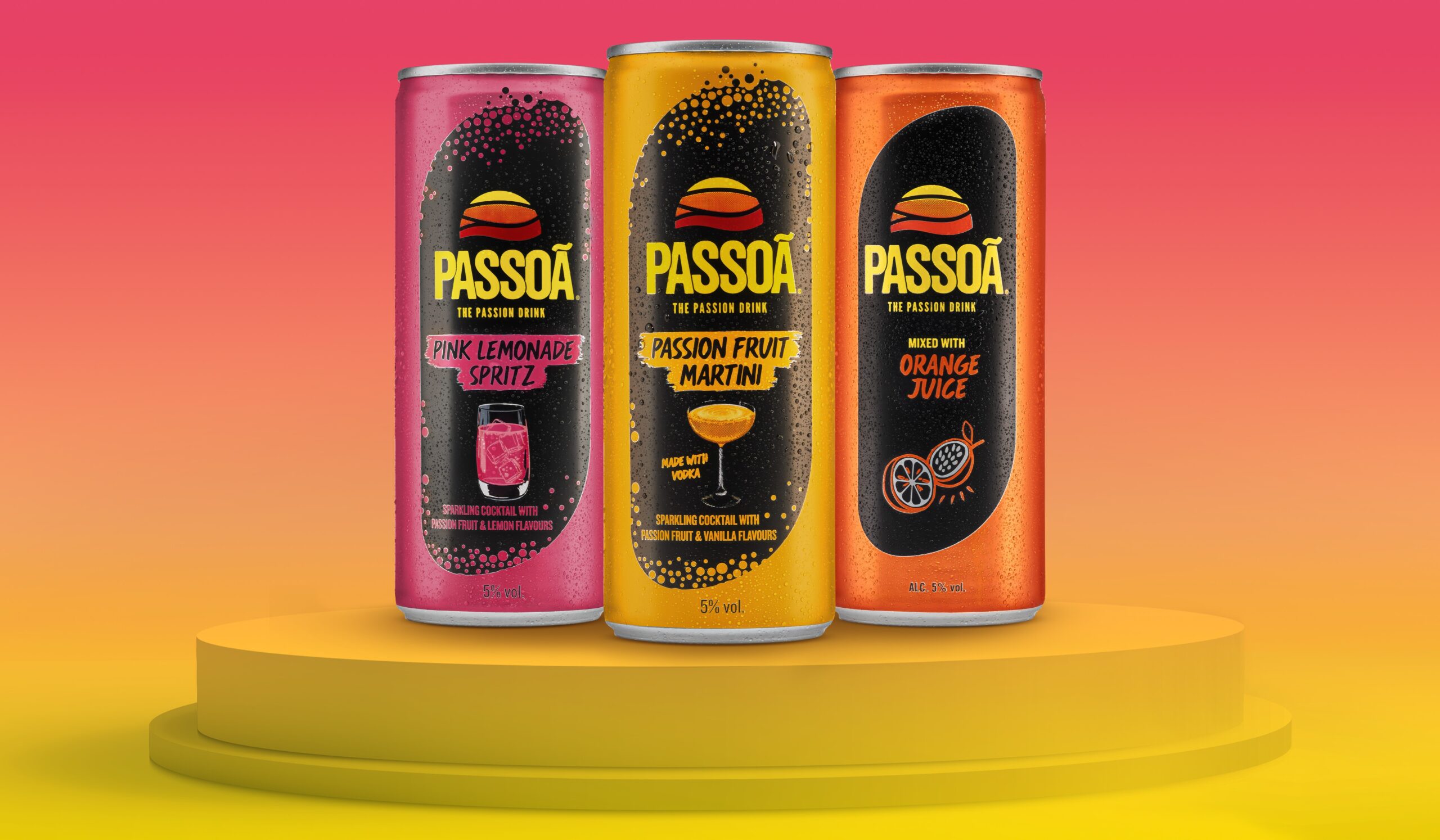 Passoã Passion Fruit Martini en Passoã Pink Lemonade Spritz vanaf heden verkrijgbaar bij verschillende supermarkten